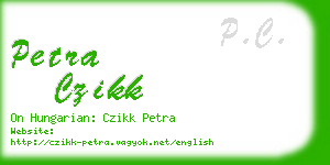 petra czikk business card
